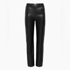 Wilfred Black Faux Leather Pants